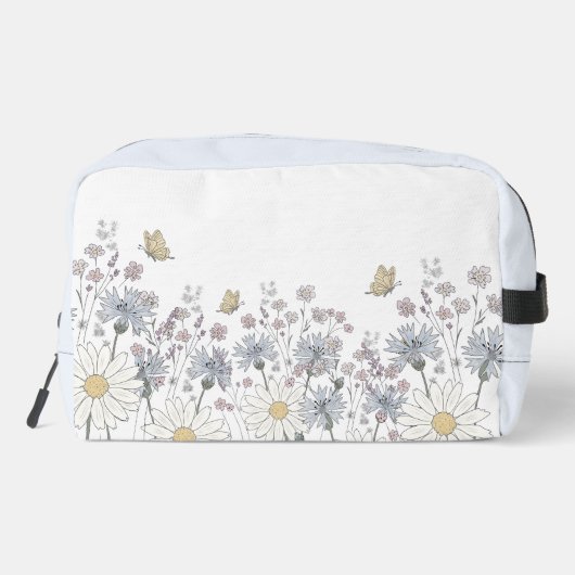 Wildflowers and butterfly waschbeutel (Rückseite)