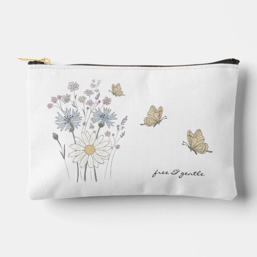 Wildflowers and butterfly zubehörtasche (Vorderseite)