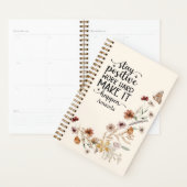 Wildflowers And Positive Quote Planer (Anzeige)