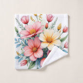 Wildflowers Beautiful Trendy Luxury Collection Badhandtuch Set (Waschlappen)