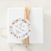 Wildflowers boho Pop it when she pops baby shower Geschenkanhänger (Beispiel)