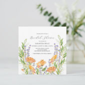 Wildflowers Bridal Shower Invitations (Stehend Vorderseite)