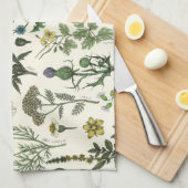 Wildflowers collage geschirrtuch (Viertel Falte)