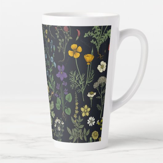 Wildflowers collage milchtasse (Rechts)