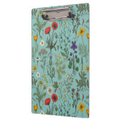 Wildflowers collage on blue klemmbrett (Links)