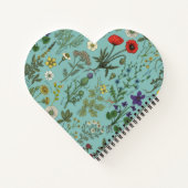 Wildflowers collage on blue notizblock (Rückseite)