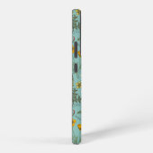 Wildflowers collage on blue samsung galaxy hülle (Rechte Seite)