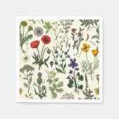 Wildflowers collage serviette (Vorderseite)