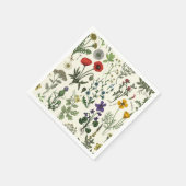 Wildflowers collage serviette (Ecke)
