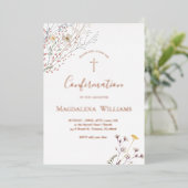 wildflowers | Confirmation Invitation Folieneinladung (Stehend vorne)