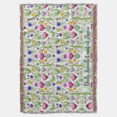 Wildflowers Dad’s Fireside Comfort Throne Throw Decke (Vorderseite Vertikal)