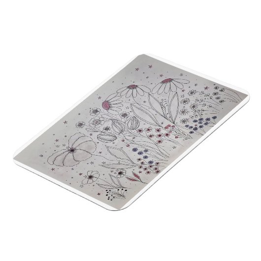 Wildflowers design magnet (Linke Seite)