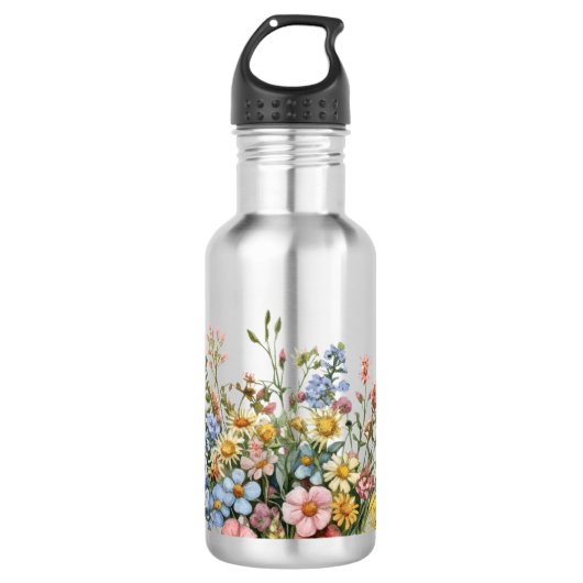 Wildflowers  edelstahlflasche (Vorderseite)