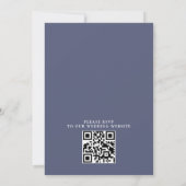 Wildflowers Elegant Modern Budget QR Code Wedding Einladung (Rückseite)