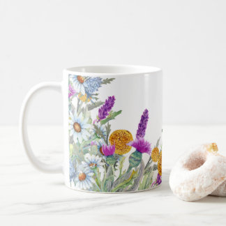 Wildflowers Floral, Botanical Garden, Colorful gif Kaffeetasse