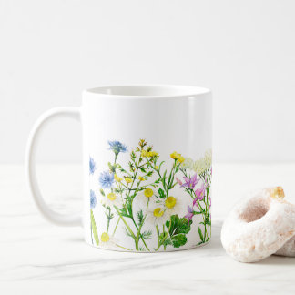 Wildflowers Floral, Botanical Garden, Colorful gif Kaffeetasse