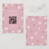 Wildflowers Floral Garden Bridal Shower Registry Begleitkarte (Vorne/Hinten)