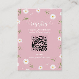 Wildflowers Floral Garden Bridal Shower Registry Begleitkarte