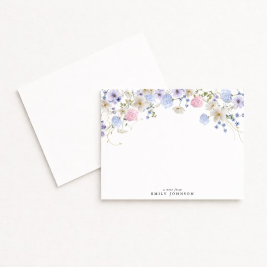 Wildflowers Floral Note Card Einladung