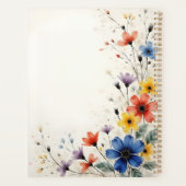 Wildflowers Floral Spiral-bound Spring Botanical Planer (Rückseite)