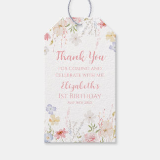 WILDFLOWERS Floral spring Favor tag Geschenkanhänger