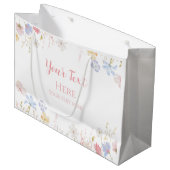 WILDFLOWERS Floral spring Große Geschenktüte (Vorderseite Schrägansicht)