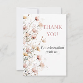 wildflowers floral thank you card dankeskarte