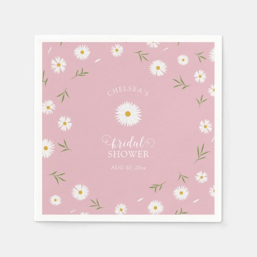 Wildflowers Foliage Greenery Garden Bridal Shower Serviette (Vorderseite)