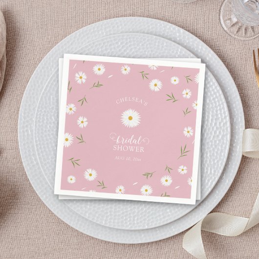 Wildflowers Foliage Greenery Garden Bridal Shower Serviette