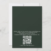 Wildflowers Fresh Meadow Rustic QR Code Wedding Einladung (Rückseite)