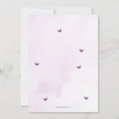 Wildflowers Garden Birthday Party Einladung (Rückseite)