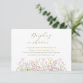 Wildflowers Garden Bridal Display Shower Begleitkarte (Stehend Vorderseite)