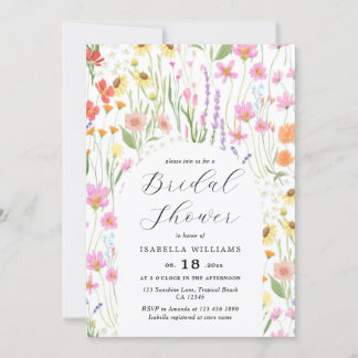 Wildflowers Garden Bridal Shower Invitation Einladung