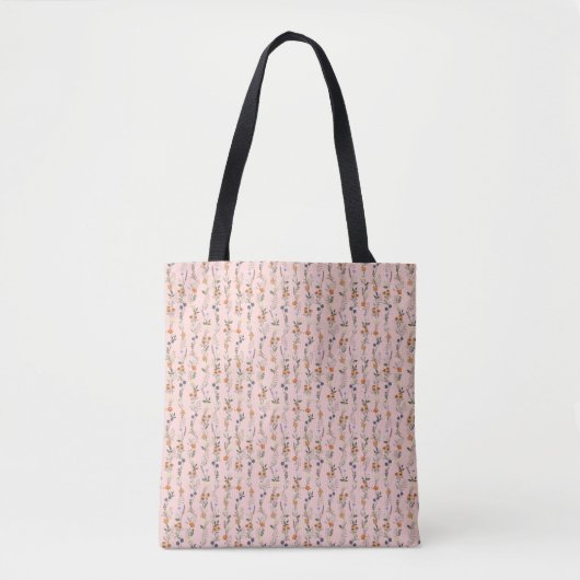 Wildflowers Handdrawn Tasche (Vorderseite)