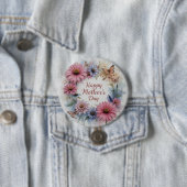 Wildflowers Happy Mother's Day Button (Beispiel)