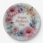 WildFlowers Happy Mother's Day Pappteller (Vorderseite)