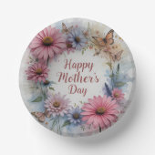 WildFlowers Happy Mother's Day Pappteller (Vorderseite)