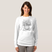Wildflowers in Patterned Teacup T-Shirt (Vorne ganz)
