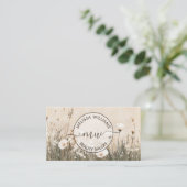 Wildflowers Logo Visitenkarte (Stehend Vorderseite)
