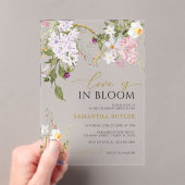 Wildflowers Love is in Bloom Shower Invitation Acryleinladungen (Insitu (Handheld))