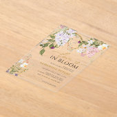 Wildflowers Love is in Bloom Shower Invitation Acryleinladungen (Ablage )