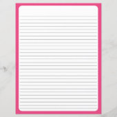 Wildflowers Mason Jar Pink Country Recipe Sheets (Rückseite)