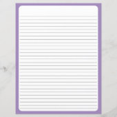Wildflowers Mason Jar Purple Country Recipe Sheets (Rückseite)