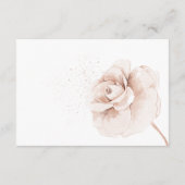 Wildflowers Modern Baby Shower Diaper Raffle Begleitkarte (Rückseite)