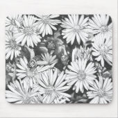 Wildflowers Mousepad Flower Sketch Computer Decor (Vorne)