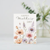 Wildflowers Pressed Feiertagspostkarte (Stehend Vorderseite)