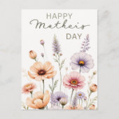 Wildflowers Pressed Feiertagspostkarte (Vorderseite)