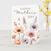 Wildflowers Pressed Karte (Gelbe Blume)