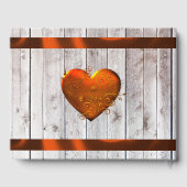 Wildflowers, Ribbon & Heart Wedding - Copper Gästebuch (Rückseite)