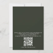 Wildflowers Rustic Spring Dusty QR Code Wedding Einladung (Rückseite)
